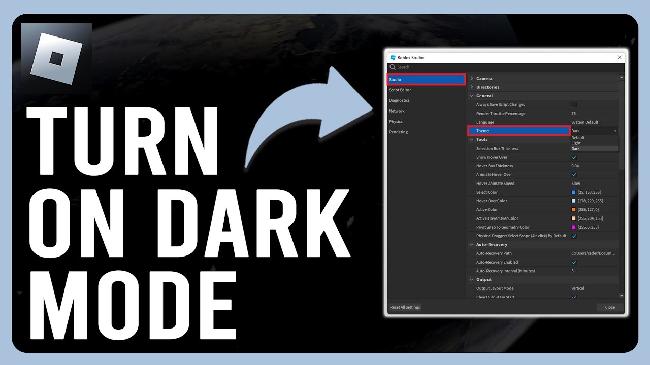 Roblox Launcher Dark Mode